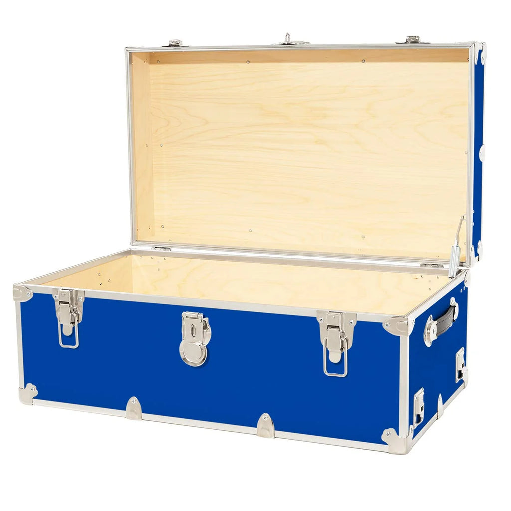 Large Armor Trunk with Removable Wheels 32"x18"x14" Royal Blue P613
