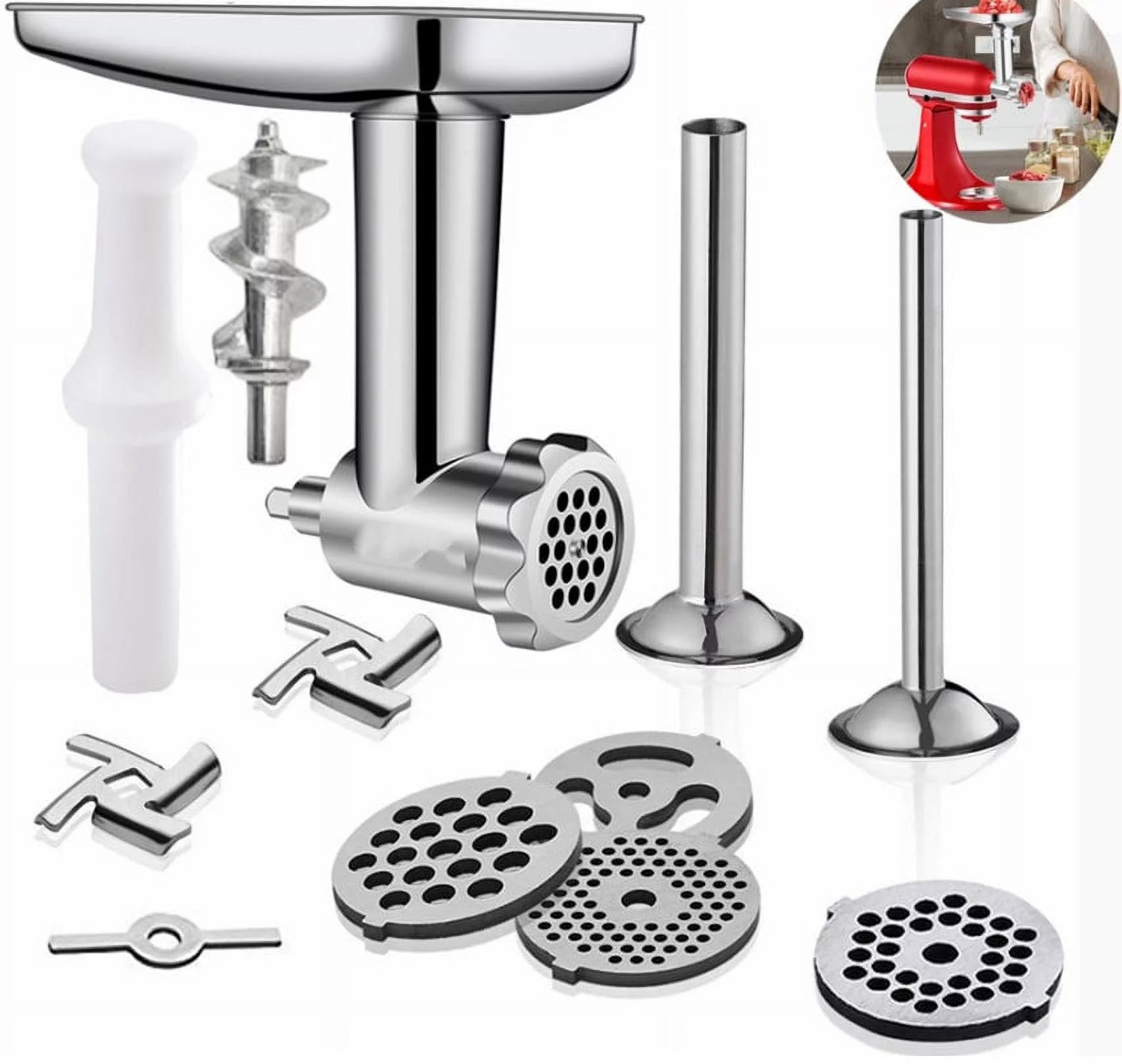 3 Sets Meat Grinder Slicer Juicer Attachment Z930900