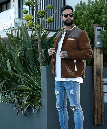 Men's Diamond Quilted Puffer Down Jacket I8263