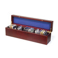 Mahogany Wood Grain Coin Box for 50 Slabs O3078