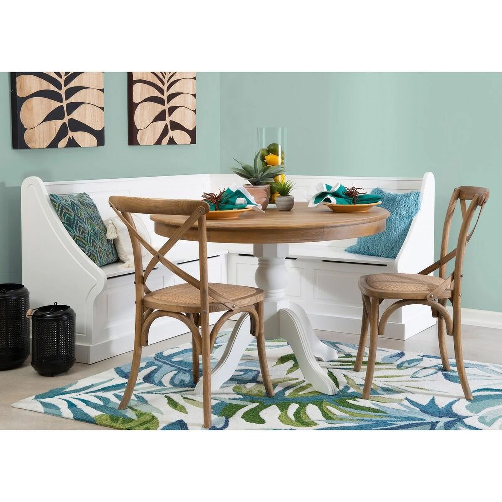 White Corner Breakfast Nook P3778