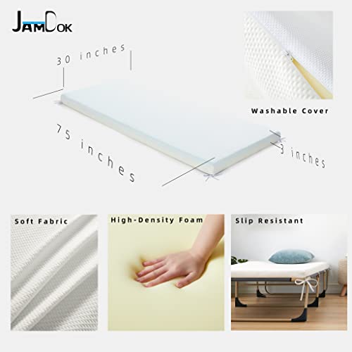 Narrow Twin High Density Ventilated Mattress Pad (75 x 30 x 3 inch) E88877