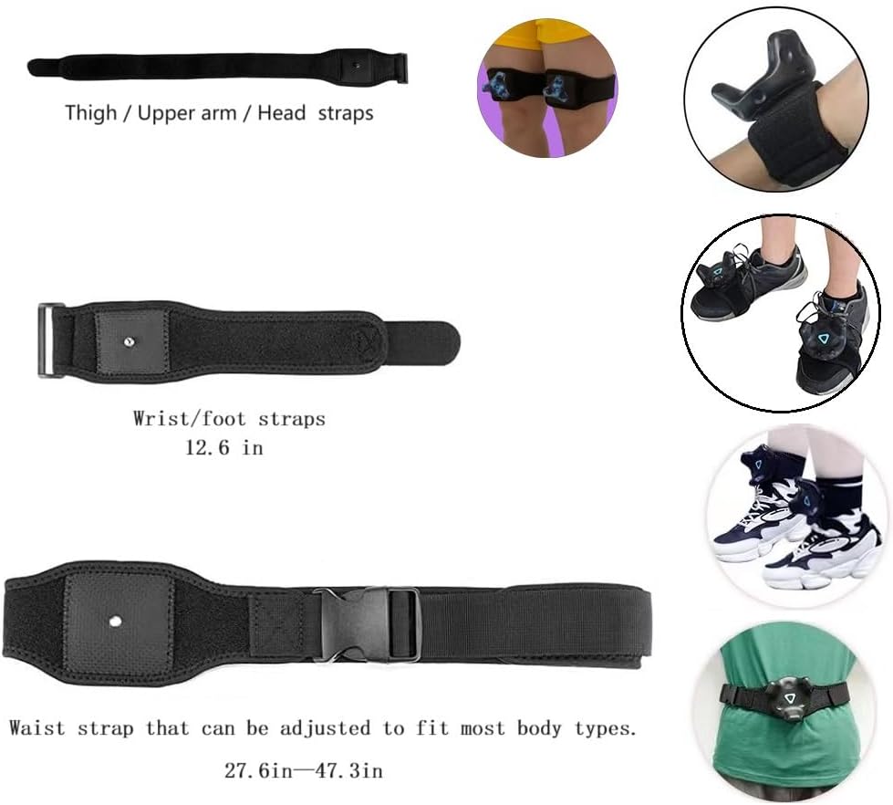Full Body Tracker Strap, Waist Belt, Hand and Foot Strap, Thigh Strap, VR Accessories V95566