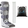Medical Walking Boot with Air Cast Tube Stretch Boot Sock, Medium B478663