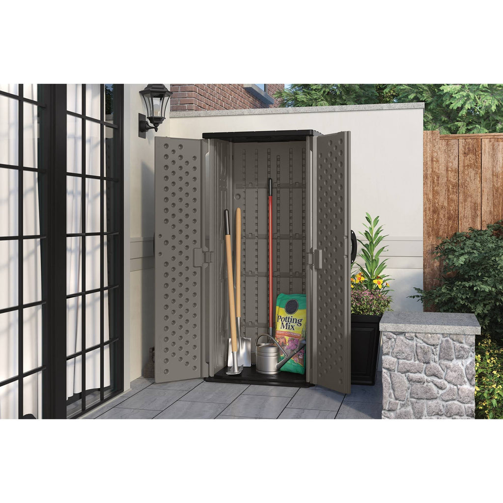 Gray Vertical Storage Shed W259214