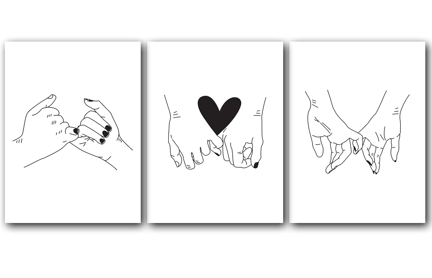 Set of 3 Unframed 24 x 36 Inch Typography Art Print G548784