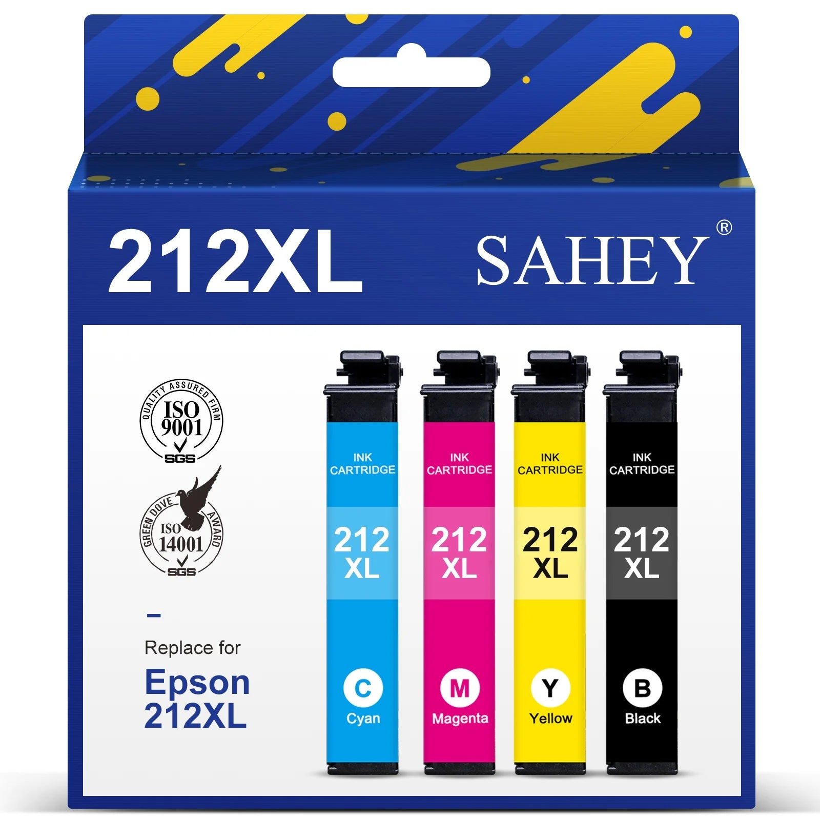4 Pack Black Cyan Magenta Yellow 212xl Ink Cartridge L3181