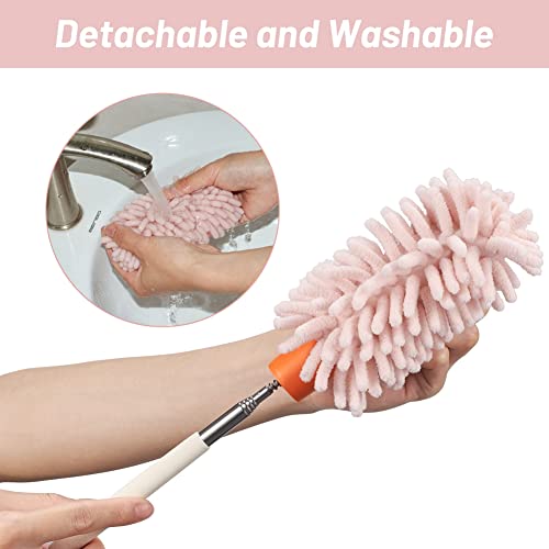 Green Retractable Microfiber Duster Q304