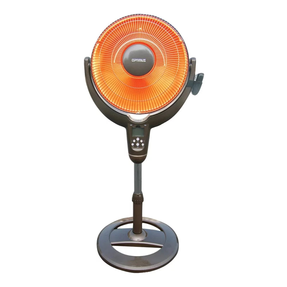 14" Adjustable Oscillating Pedestal Heater with Remote Control I77847