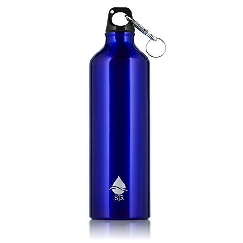 750ml Lightweight Aluminium Reusable Metal Water Bottle Blue F412