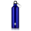 750ml Lightweight Aluminium Reusable Metal Water Bottle Blue F412