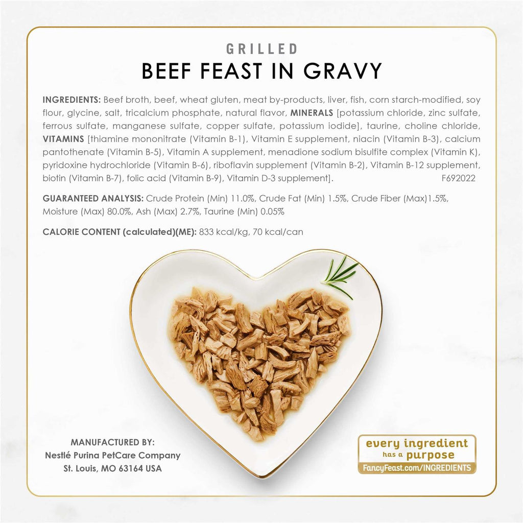 Wet Cat Food Poultry & Beef Grilled Collection Variety Pack O748
