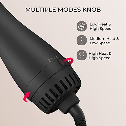 4 in 1 Ionic Hair Dryer Brush with Oval Titanium Barrel T236600