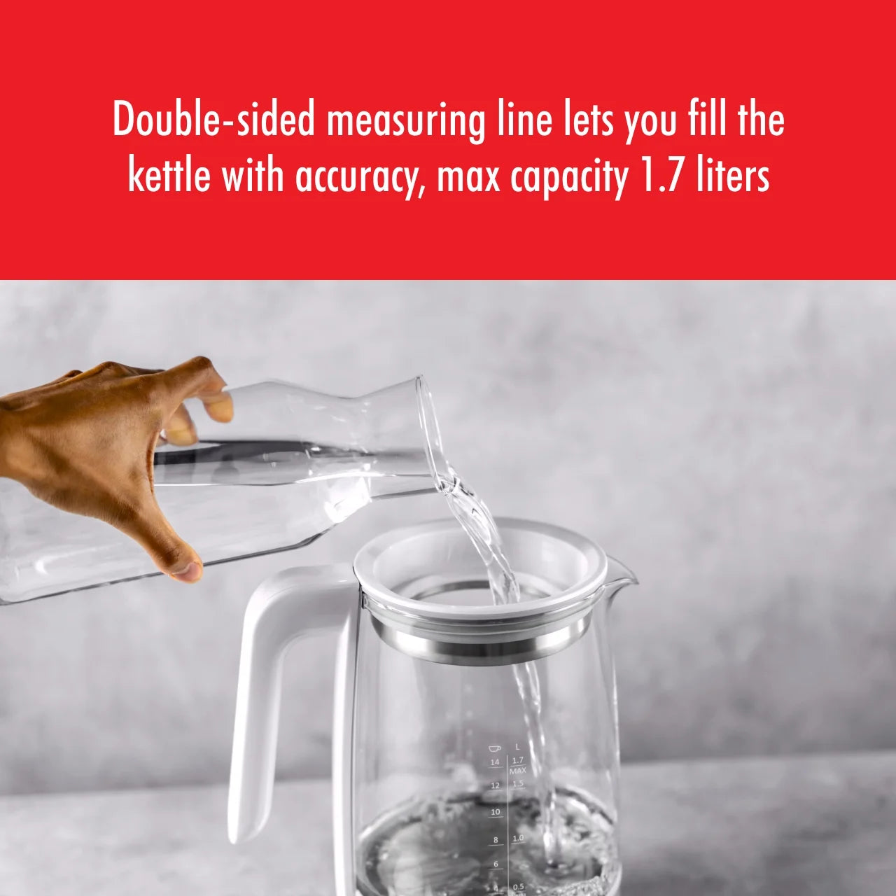 Silver Glass Kettle T133074