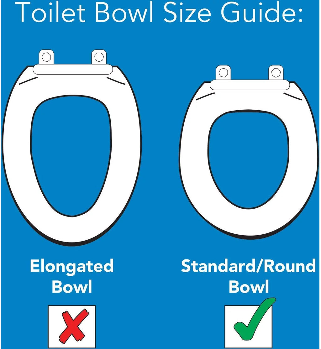 Raised Toilet Seat, White, 300 lb Capacity Q69347