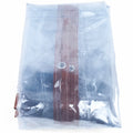 Brown PVC Clear Awning Canopy Curtain Enclosure Tarpaulin H9335