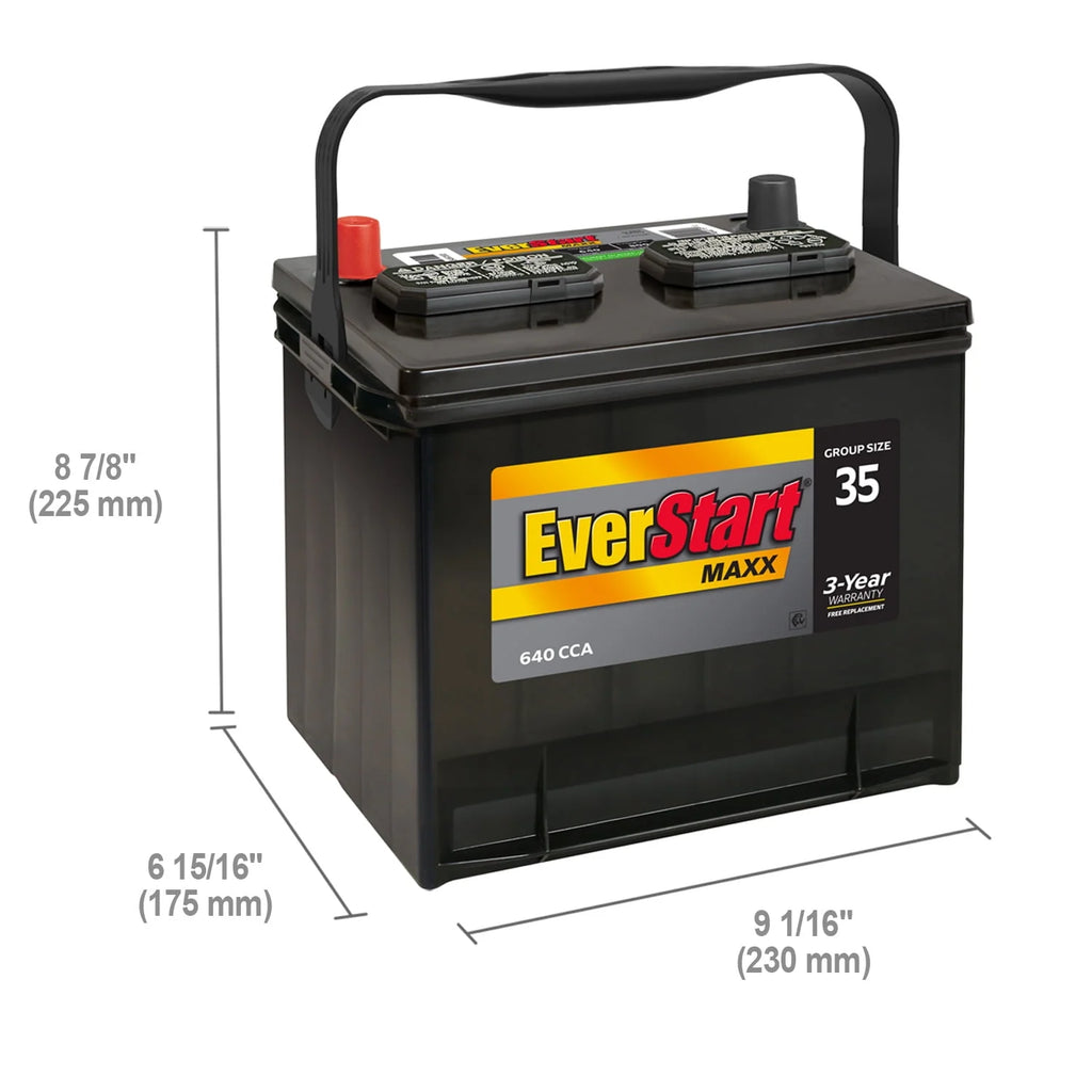 Group Size 35 12 Volt 640 CCA Lead Acid Automotive Battery C7480