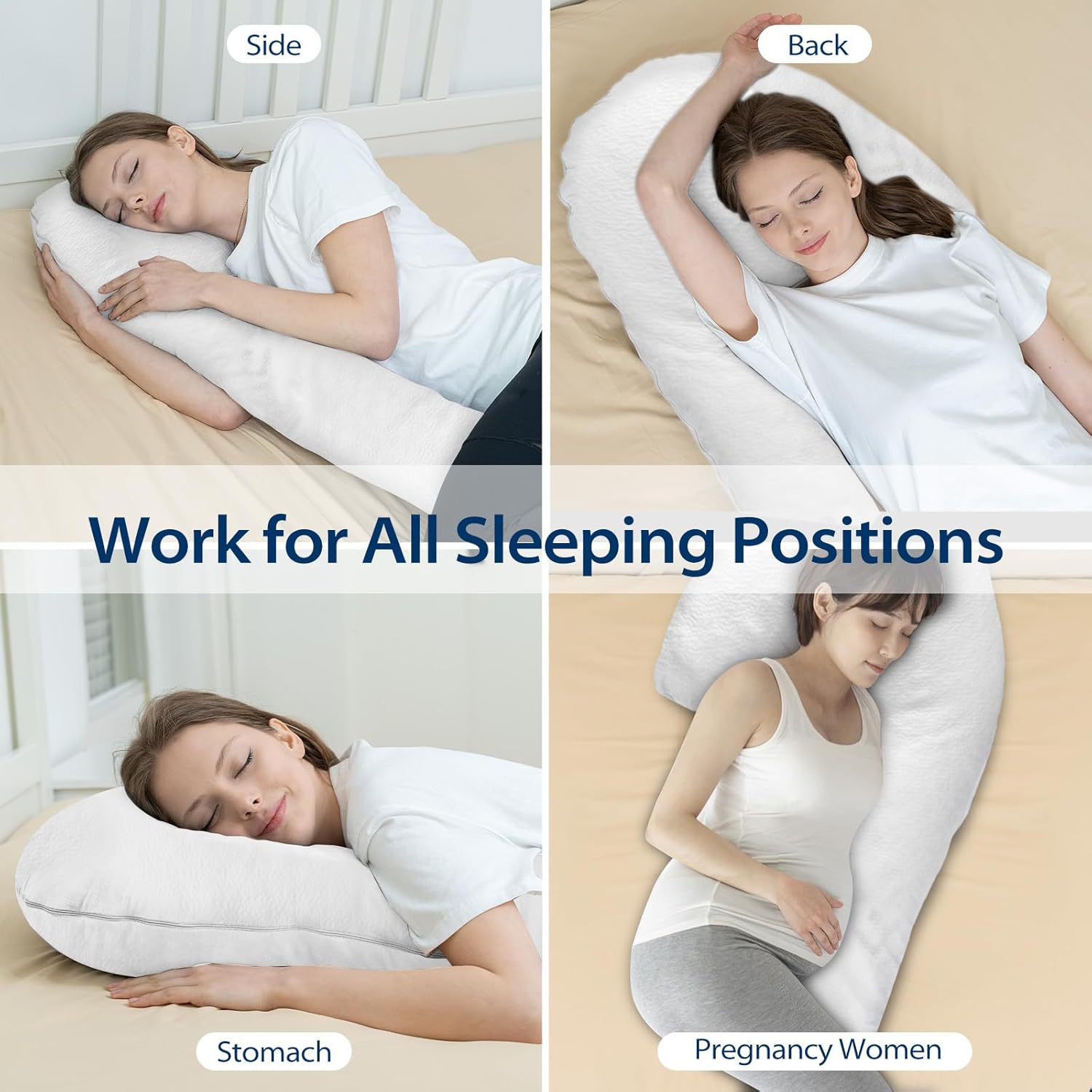 Shredded Memory Foam Body Pillow with Cover M239388