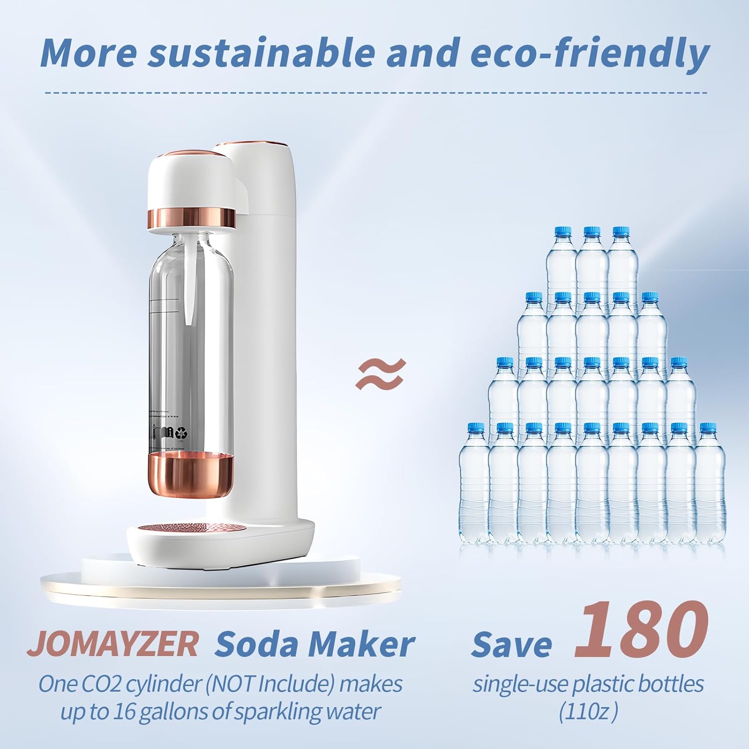 Sparkling Water Maker Soda Maker Machine with 1L PET Bottle E403