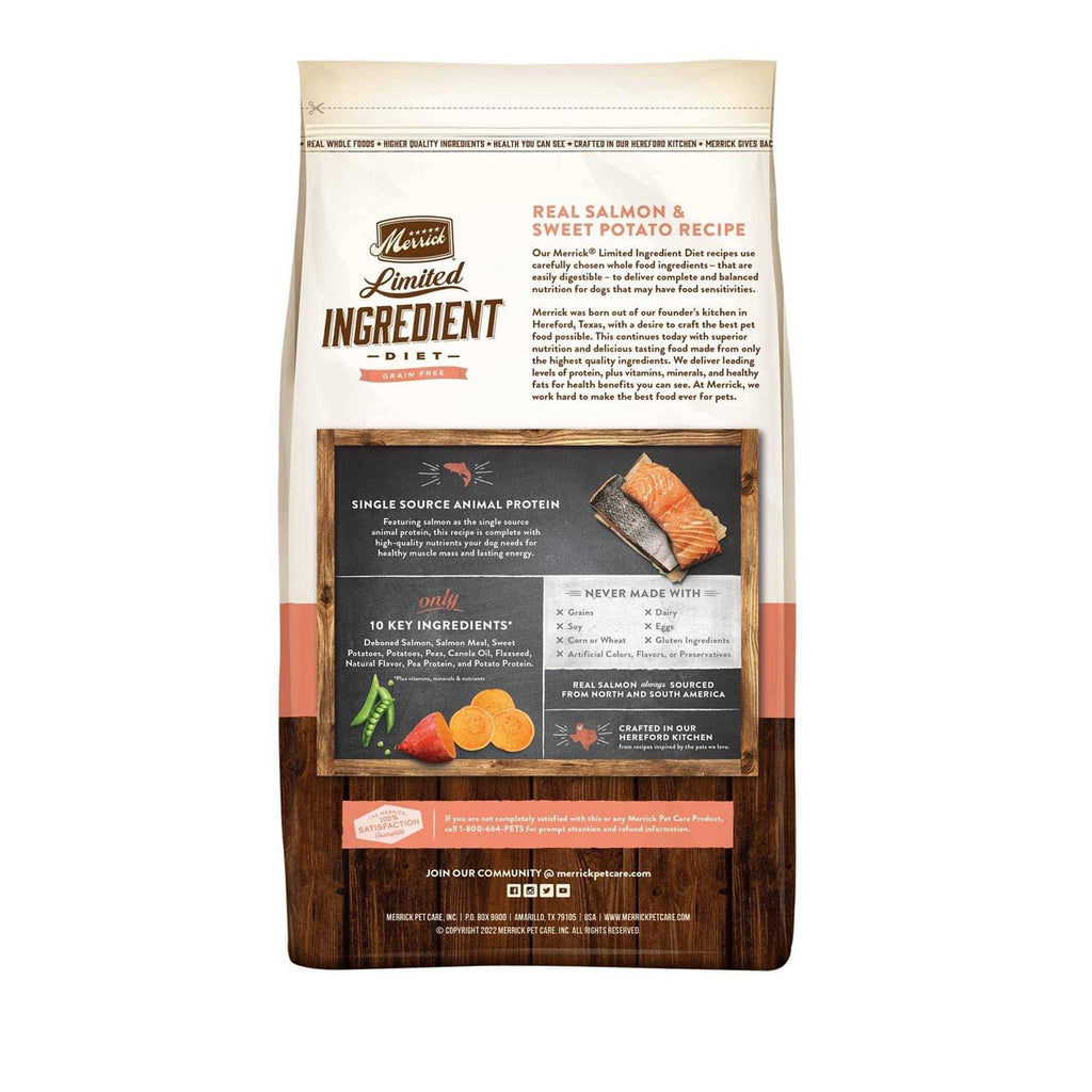 Limited Ingredient Diet Grain Free Real Salmon Sweet Potato Dry Dog Food T508167