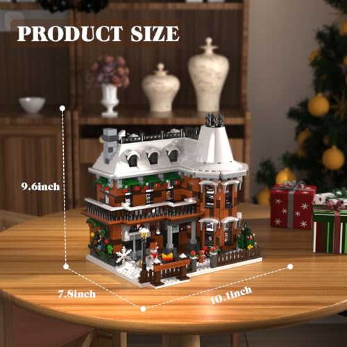 House Building Set with LED Light, 1549PCS Building Blocks Toy R84251