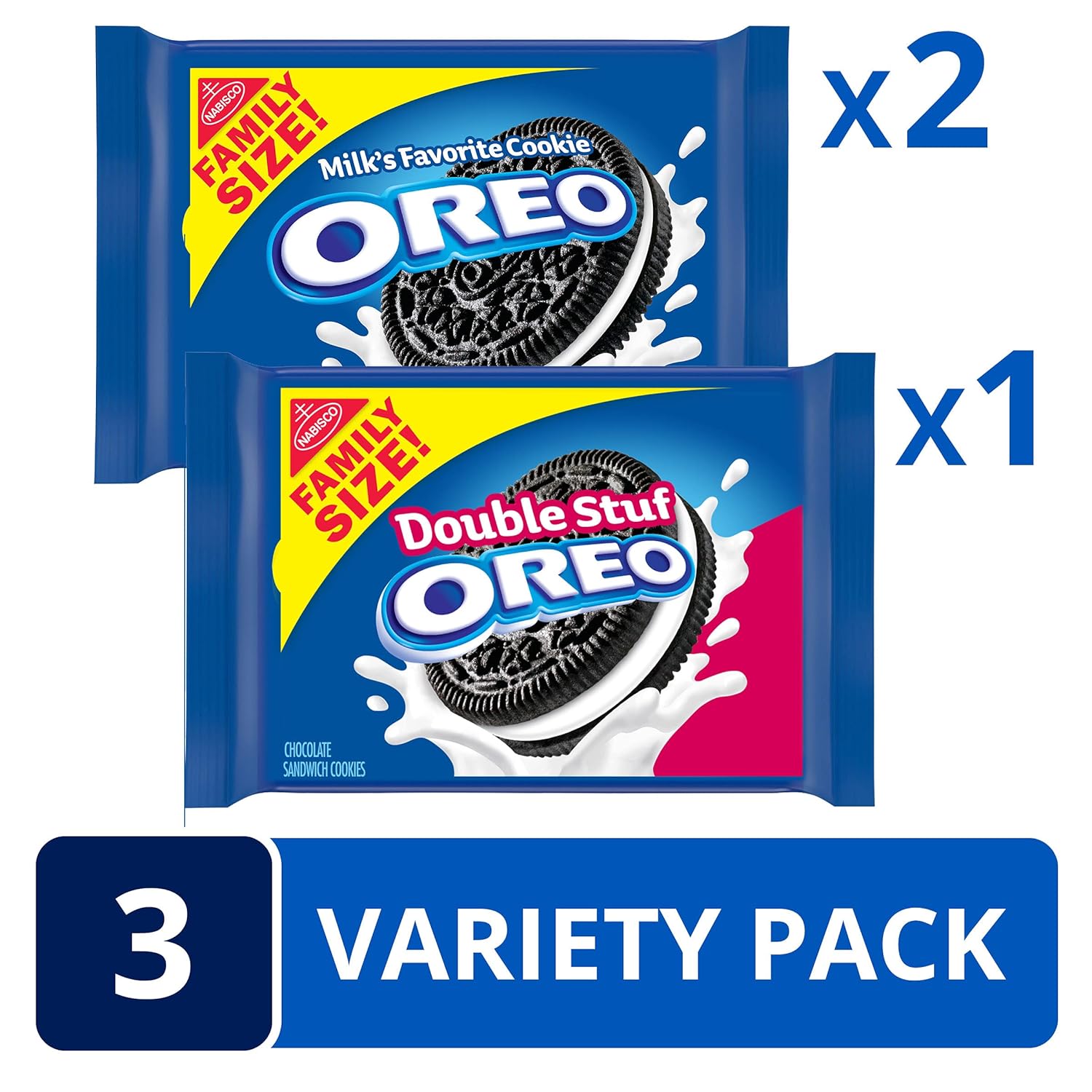 Variety Pack Chocolate Sandwich Cookies, 3 Packs J239