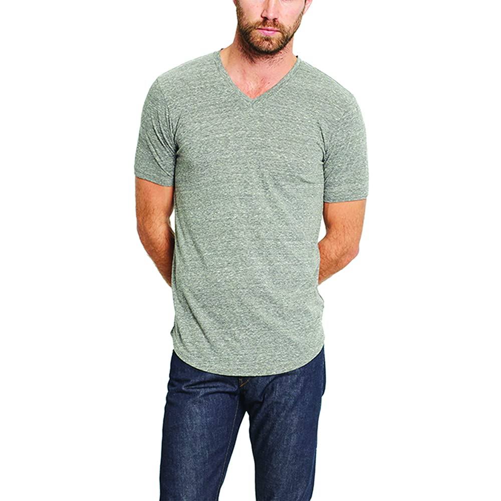 S/S Triblend Scallop V-Neck B53000