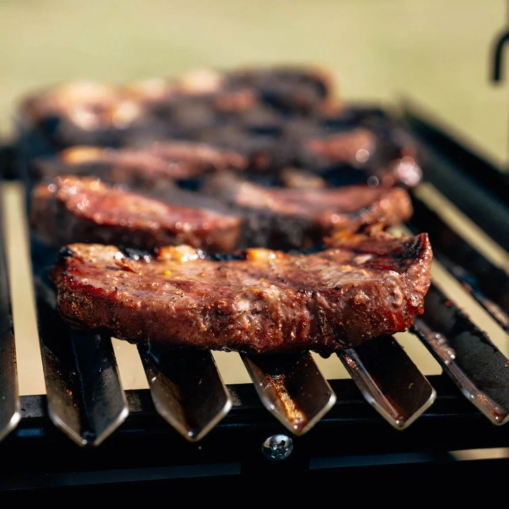 Steel Wood & Charcoal Argentine Grill with Ceramic Brick Lining S3922