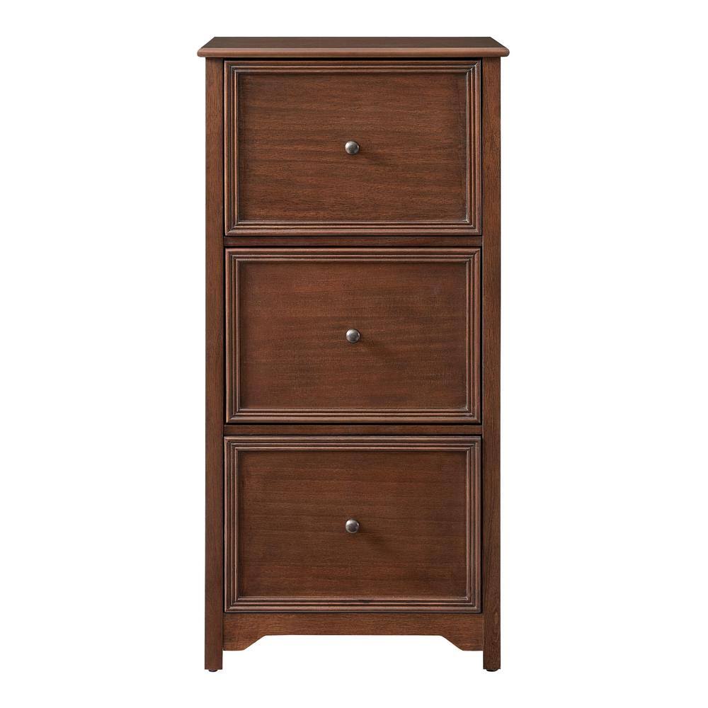 3 Drawer Walnut File Cabinet V4239