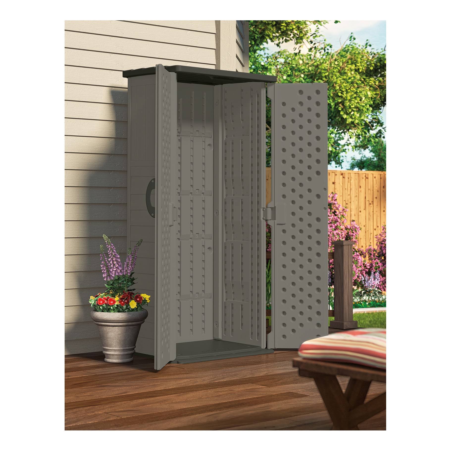 Gray Vertical Storage Shed W259214