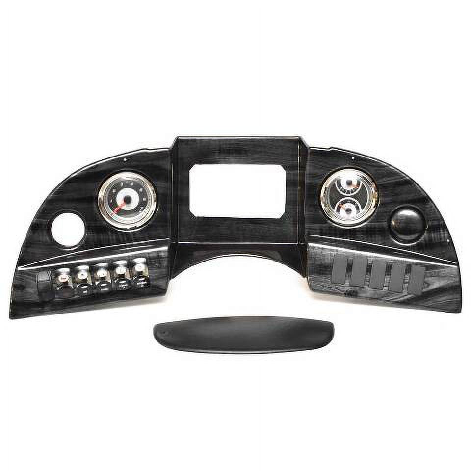 Gray Woodgrain Pontoon Boat Gauge Panel A277923