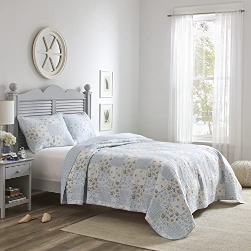 King Cotton Reversible Quilt Set with Matching Shams C838810