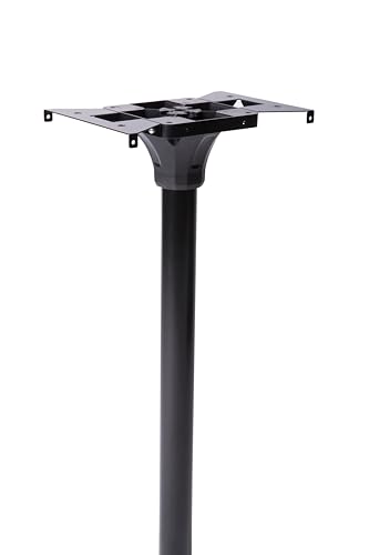 Galvanized Steel Post Mount Mailbox, Black, Medium Capacity K614