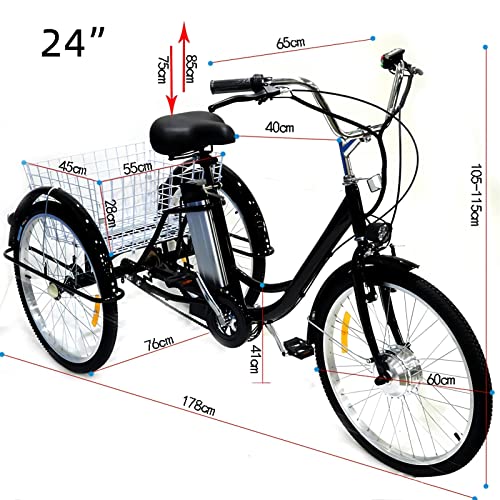 350W 36V Electric Tricycle with Large Basket J730145