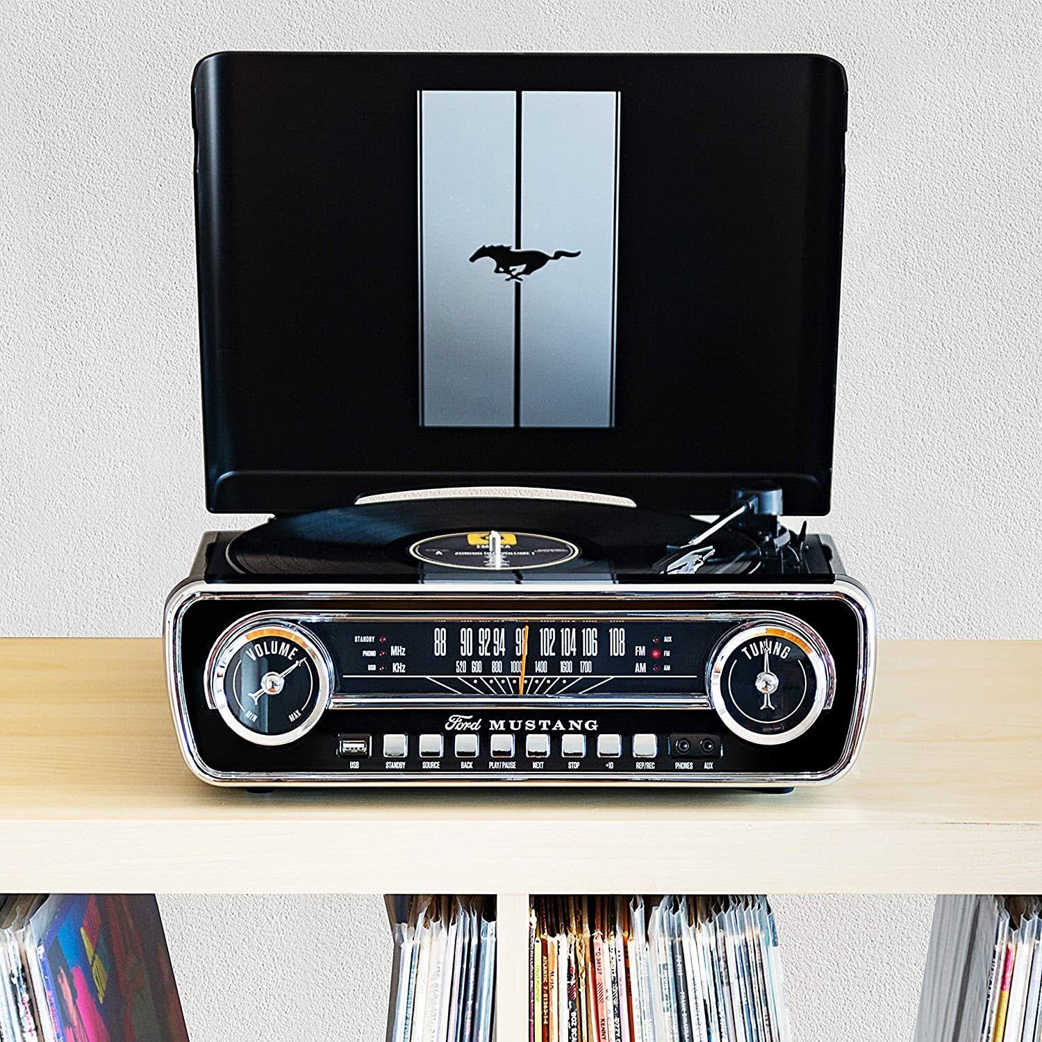 Black 4-in-1 Music Center X143