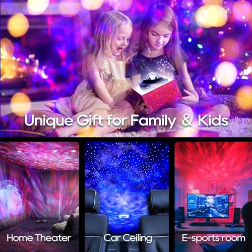 Galaxy Projector with Bluetooth Speakers Night Light Timer Remote Control B36919