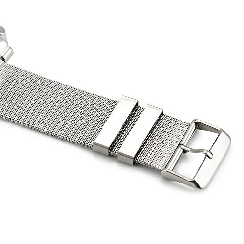 Men's Military Quartz Analog Wrist Watch Stainless-Steel Metal Mesh Strap Gunmetal M50959