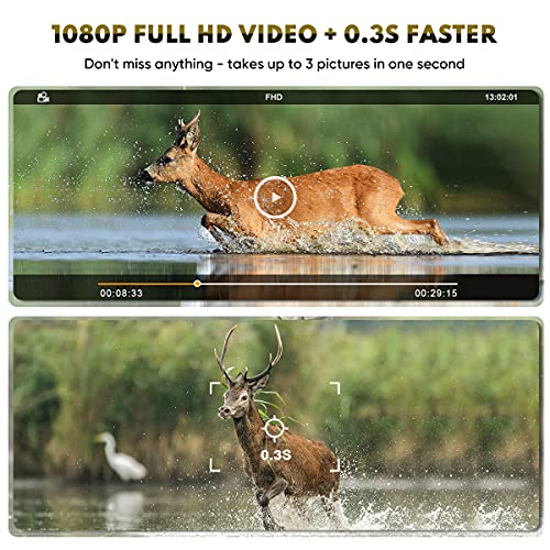 24MP 1080P HD Mini Trail Camera 2 Pack with Night Vision I704