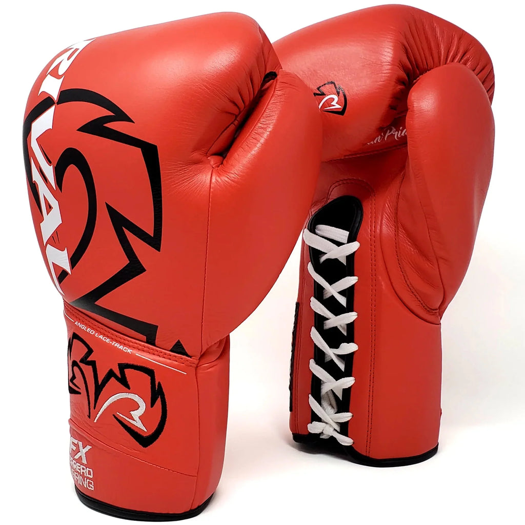 12 oz Red Lace-Up Sparring Gloves U480