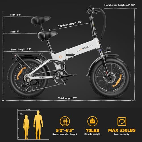 1400W Peak Motor 30MPH Max Speed 624WH Removable Battery Full Suspension 20 * 4.0 Fat Tire Foldable Ebike O832