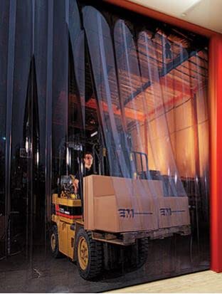 Clear Smooth PVC Strip Door Curtain Kit, 36 in. Width x 80 in. Height, 8 in. Wide x .08 in. Thick, 50% Overlap C64103