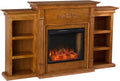 Ivory Electric Bookcases Fireplace L37577