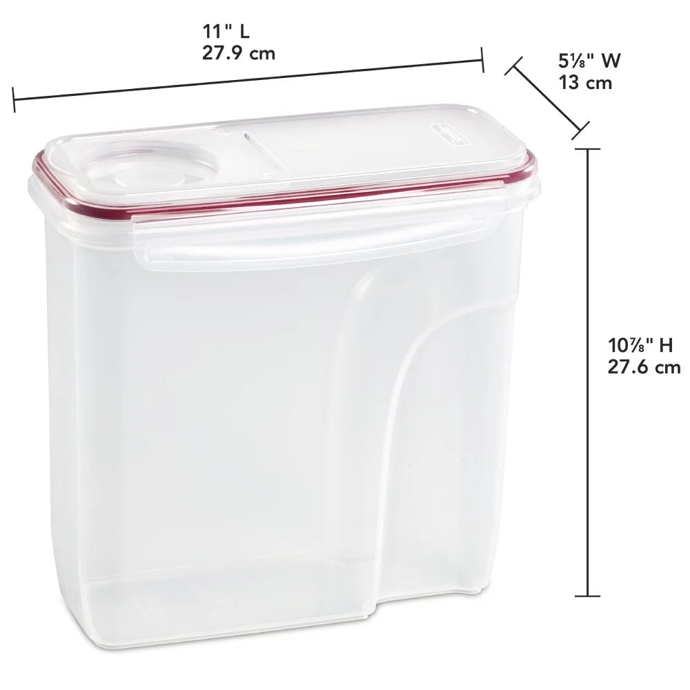 Clear 3-Pack 6 Qt. Cereal Storage Container I18351