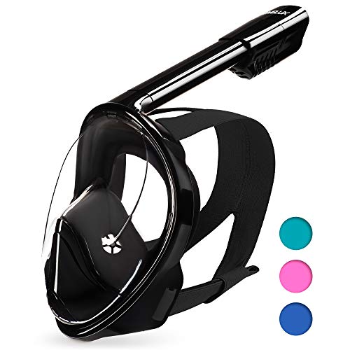 Full Face Snorkel Mask, Black, L/XL B495