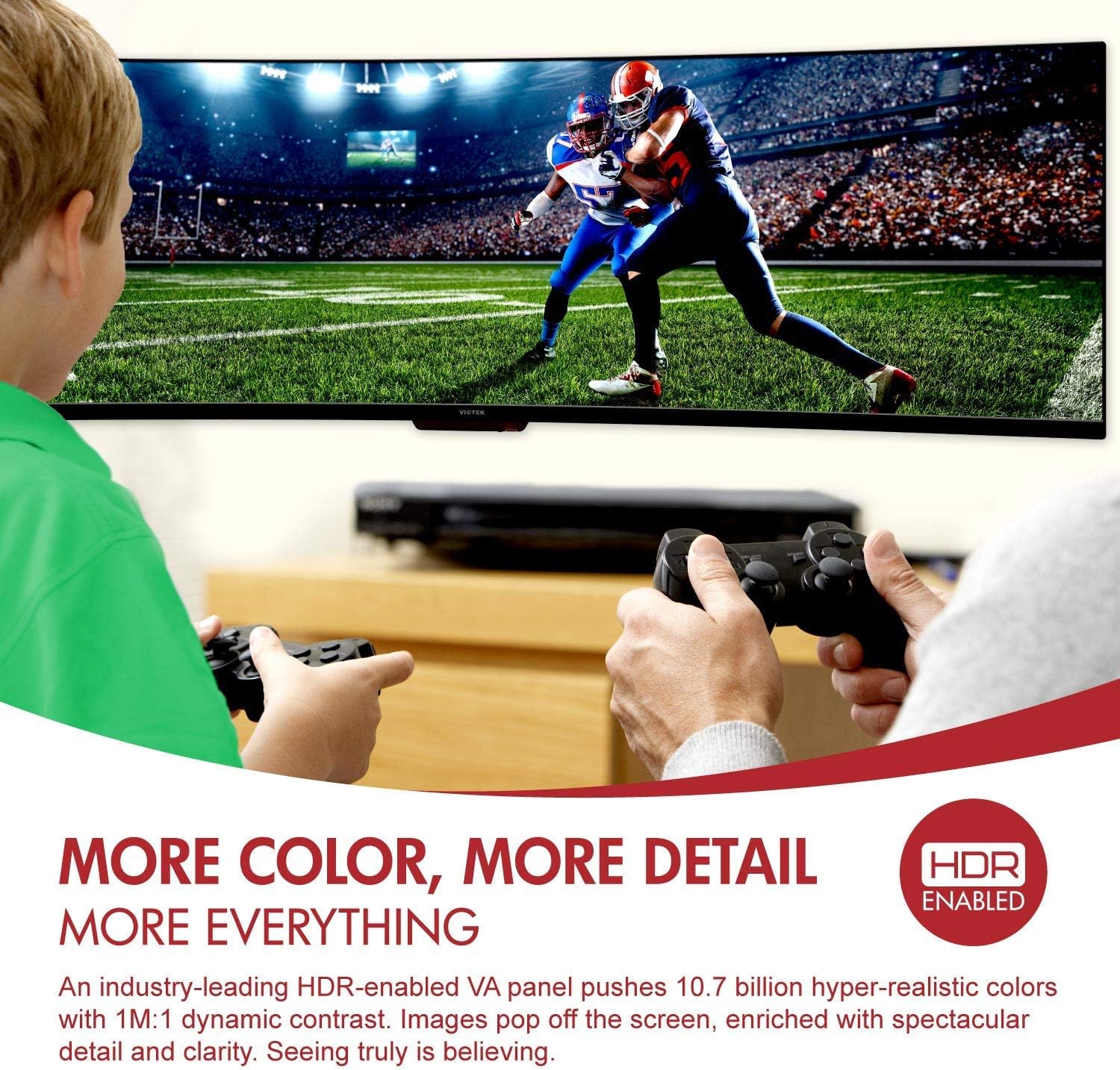 49-Inch Super Ultrawide 32:9 Curved Monitor, 144Hz HDR 3840x1080p L409