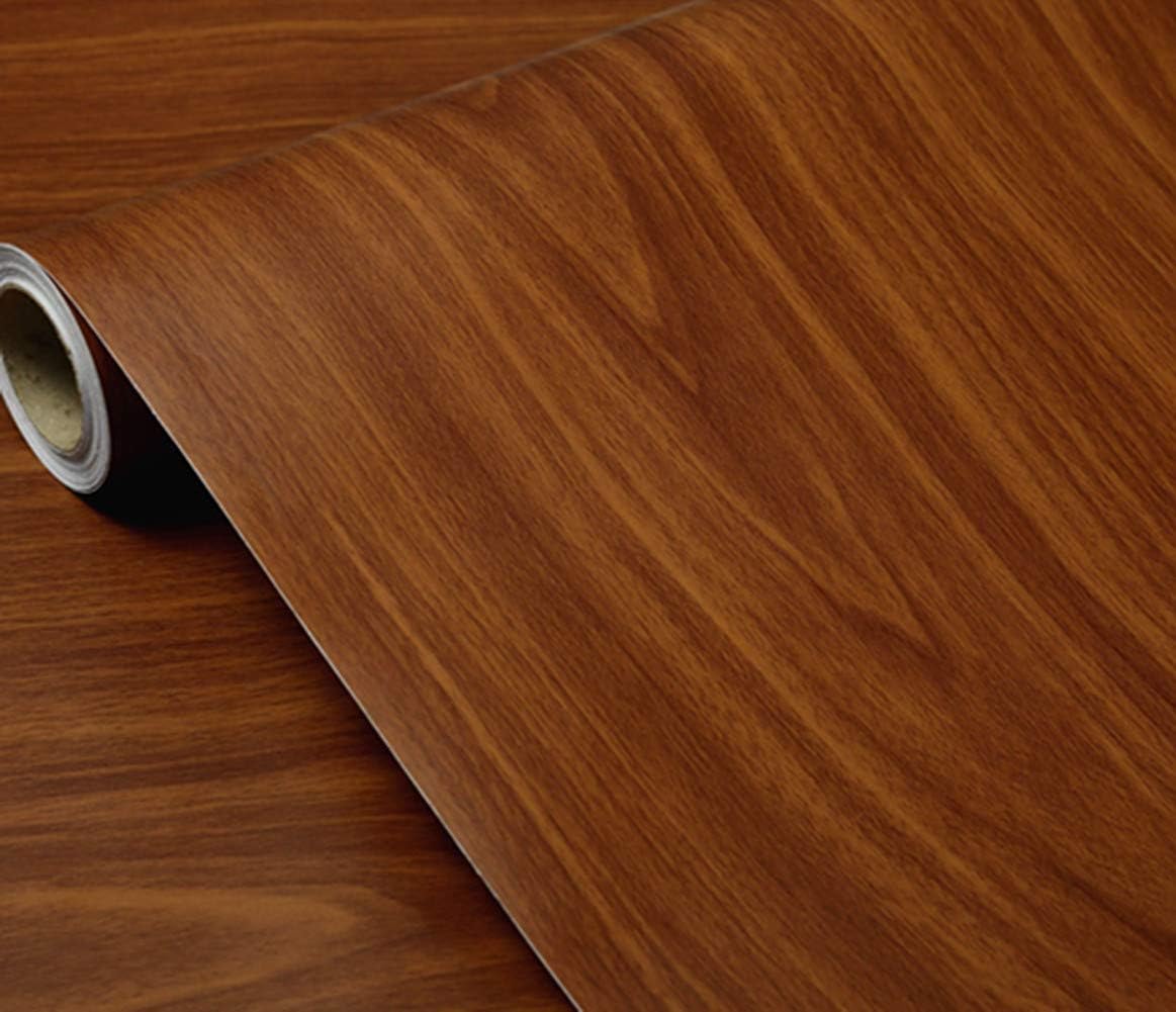 15.8inch by 79inch Wood Grain Adhesive Vinyl Film Peel Stick Wallpaper Z182344