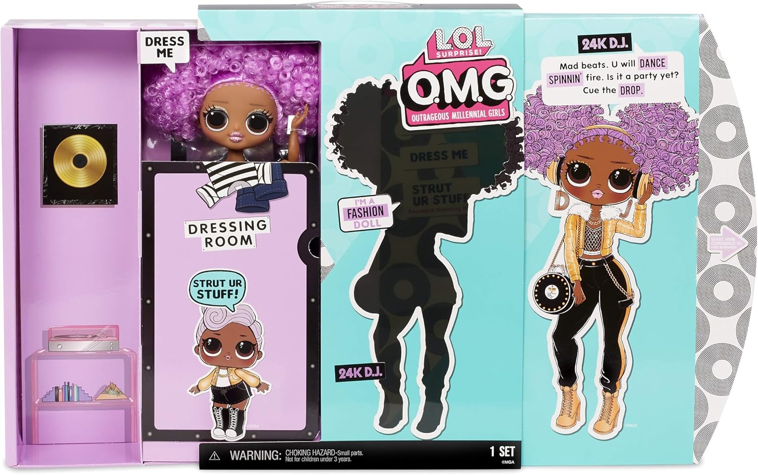 24K D.J. Fashion Doll with 20 Surprises Z3529