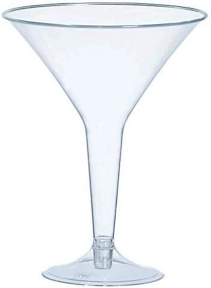 Clear Plastic Martini Glasses, 20 Count G312422