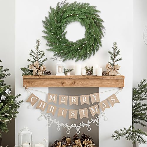 22 Inch Green Artificial Christmas Wreath P90567