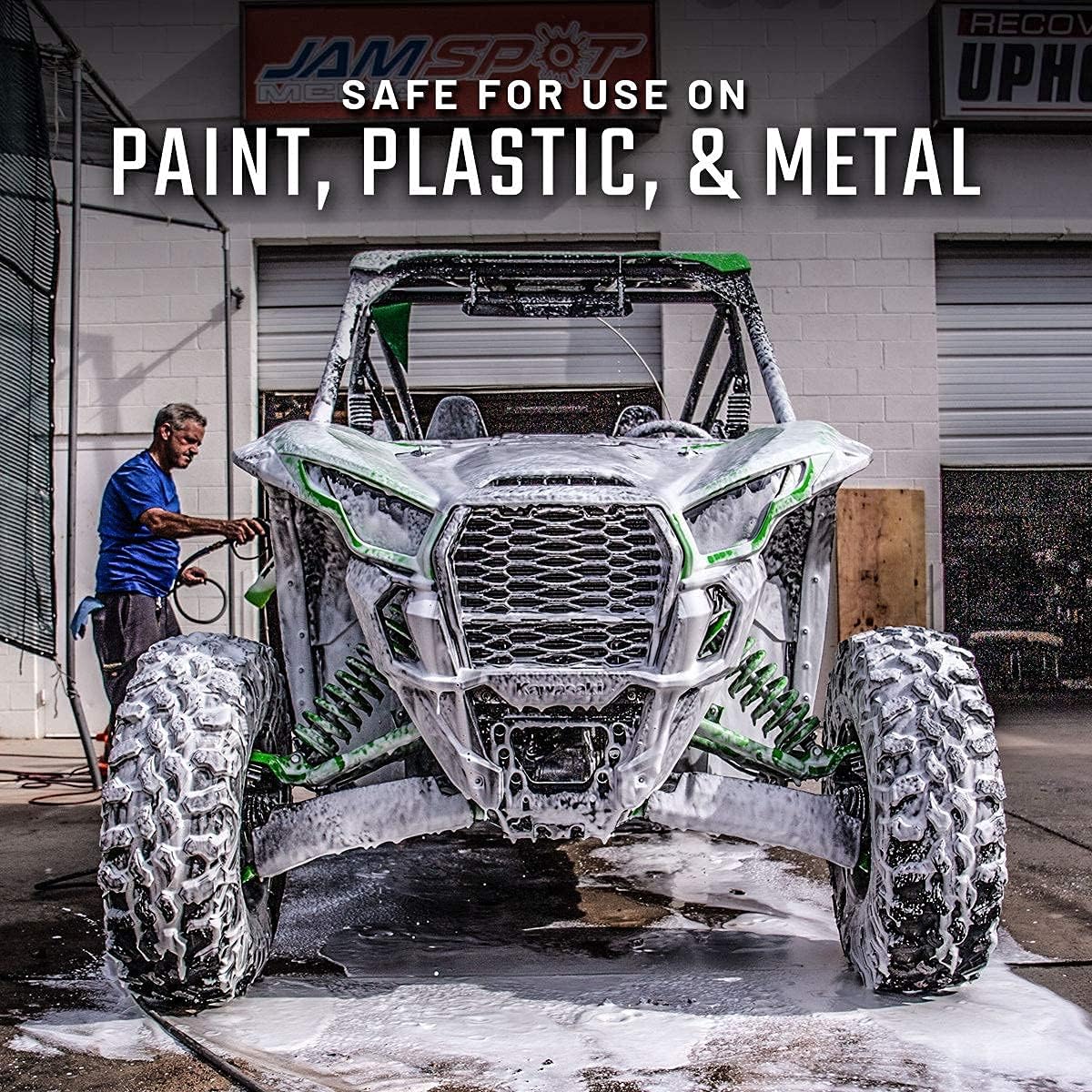 Pressure Washer Foam Cannon, Scrub Brush, and Off-Road Wash Super Concentrated Extra-Thick Soap (32 oz.) A675